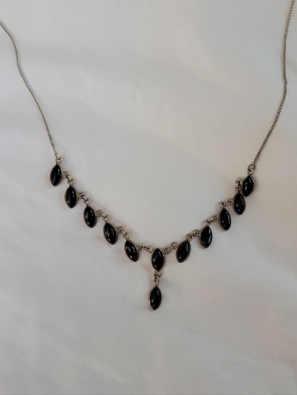 Gothic Black Drops Necklace